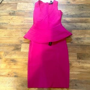 Super cute peplum, bandage two piece set